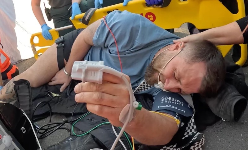 Other image for Biker relives collision that almost killed him